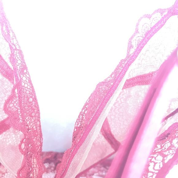 New Stunning Sexy ASOS Bodysuit Teddy Burgundy Satin Mesh Lace -US size 10-NWOT - Picture 6 of 6